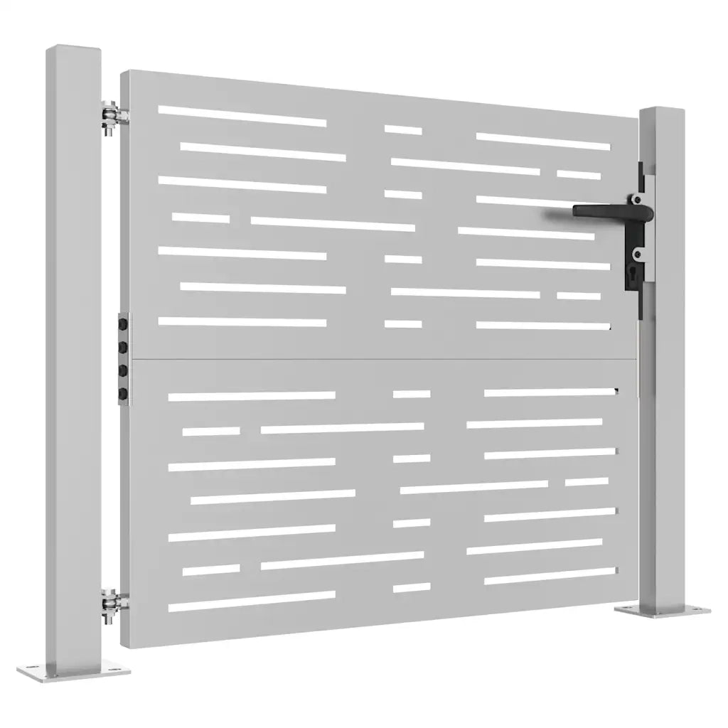 Cancello da giardino 100x75 cm in acciaio Corten design quadrato 153250