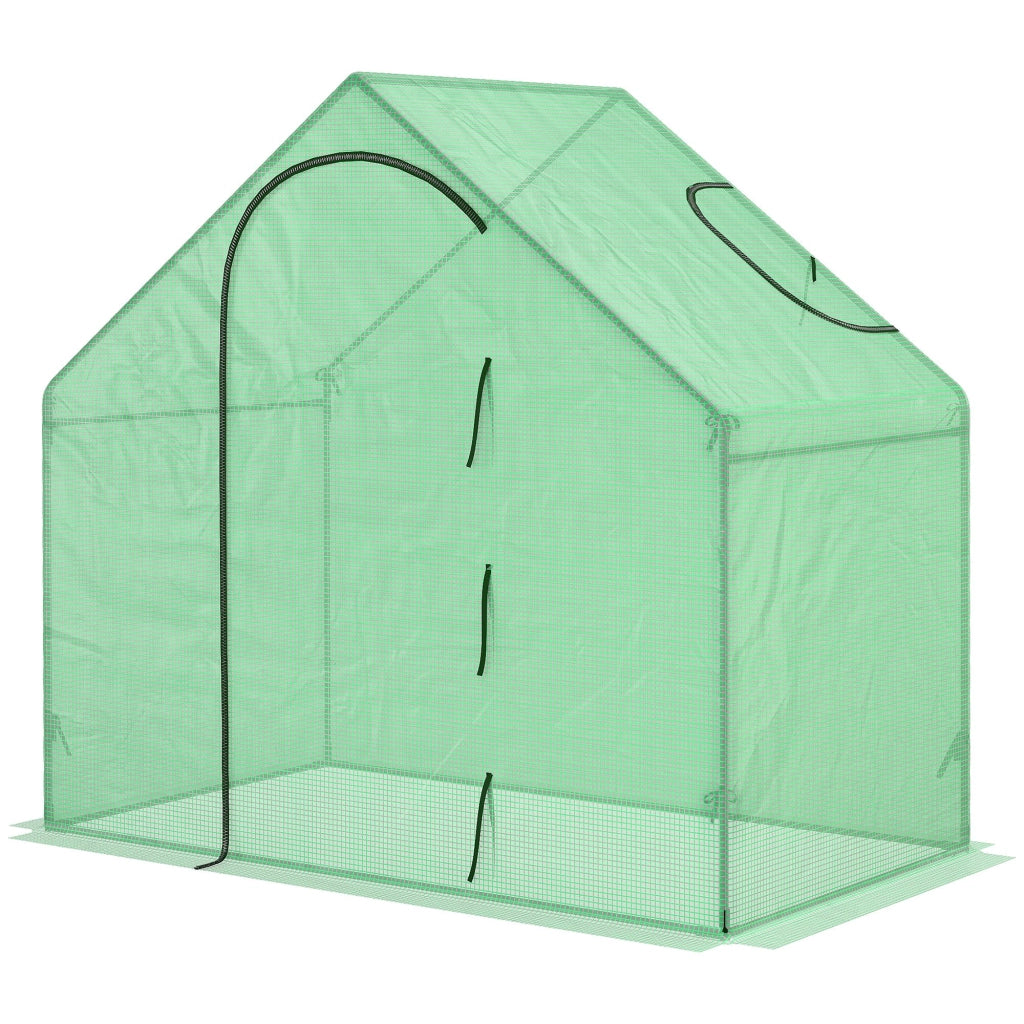 Serra invernale con finestra scorrevole ¨C zephmum ¨C verde scuro 180x100x168 cm