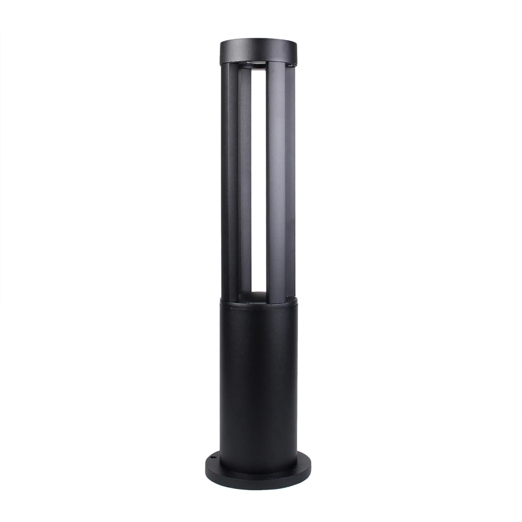 Lampione LED da Giardino 80cm con Palo Nero 15W IP65 CCT Switch 3 Tonalità Luce 3000K 4000K 6500K Esterno Moderno per Vialetti, Ingressi, Cortili e Giardini