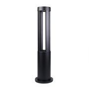 Lampione LED da Giardino 80cm con Palo Nero 15W IP65 CCT Switch 3 Tonalità Luce 3000K 4000K 6500K Esterno Moderno per Vialetti, Ingressi, Cortili e Giardini