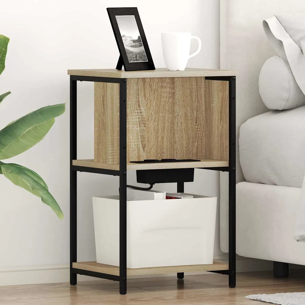 vidaXL Armadio da Notte rovere sonoma 38 x 31 x 61 cm