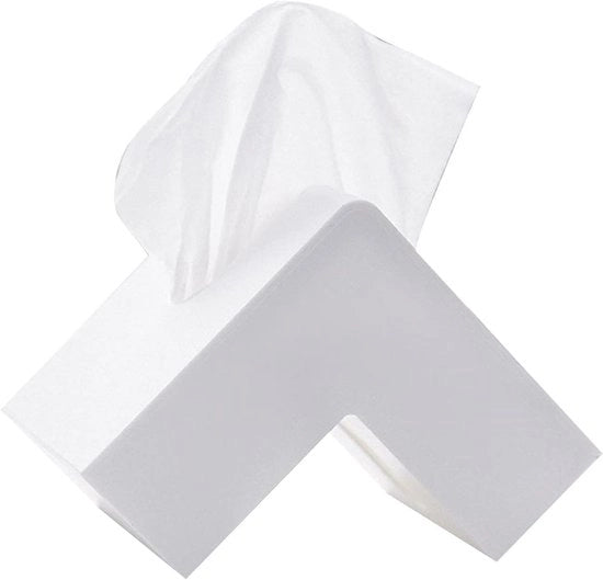 Hoe per contenitore per tovaglioli in stile scandinavo per la sala da pranzo (bianco) - contenitore di plastica per la conservazione