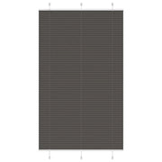 Tenda Plissettata Nera 120x200 cm Larghezza Tessuto 119,4 cm