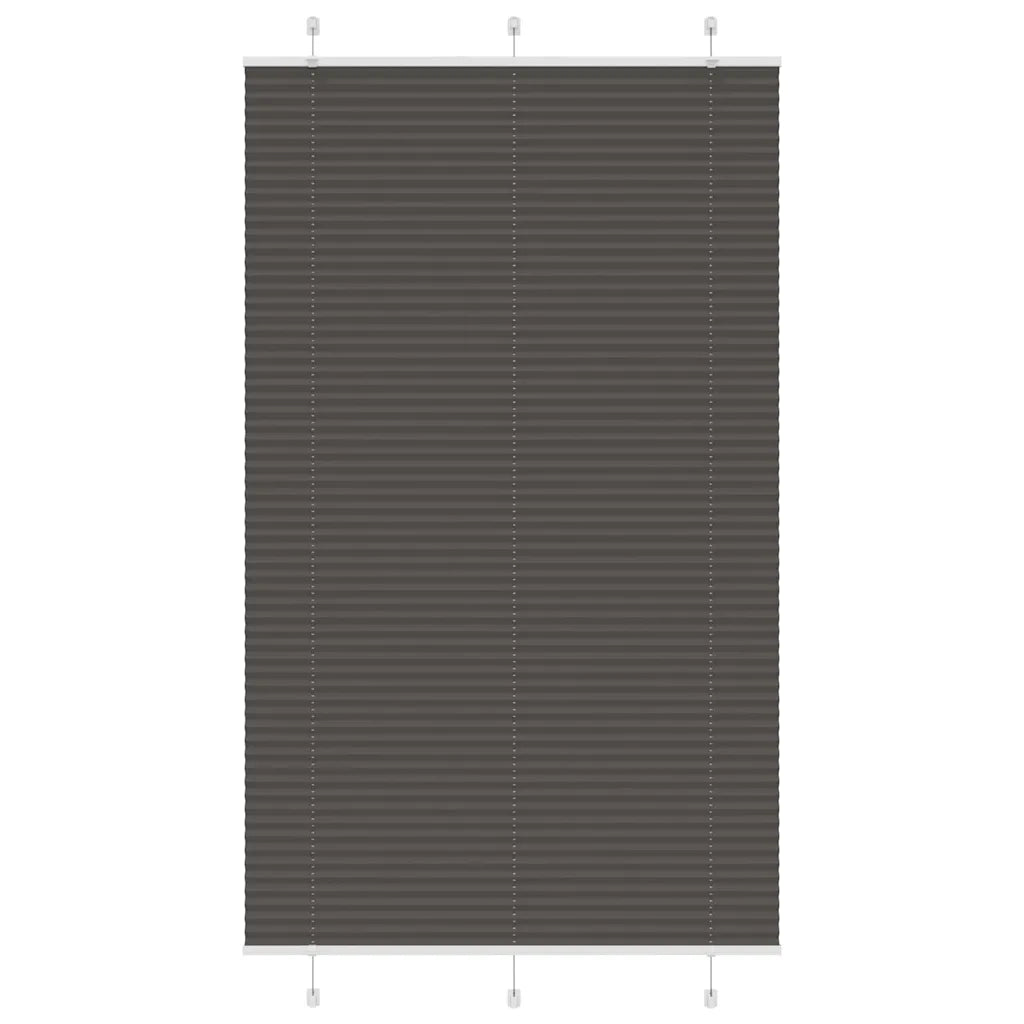 Tenda Plissettata Nera 120x200 cm Larghezza Tessuto 119,4 cm
