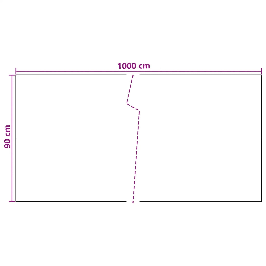 Schermo da balcone Grigio Scuro 1000 x 90 cm polyrattan 42032625