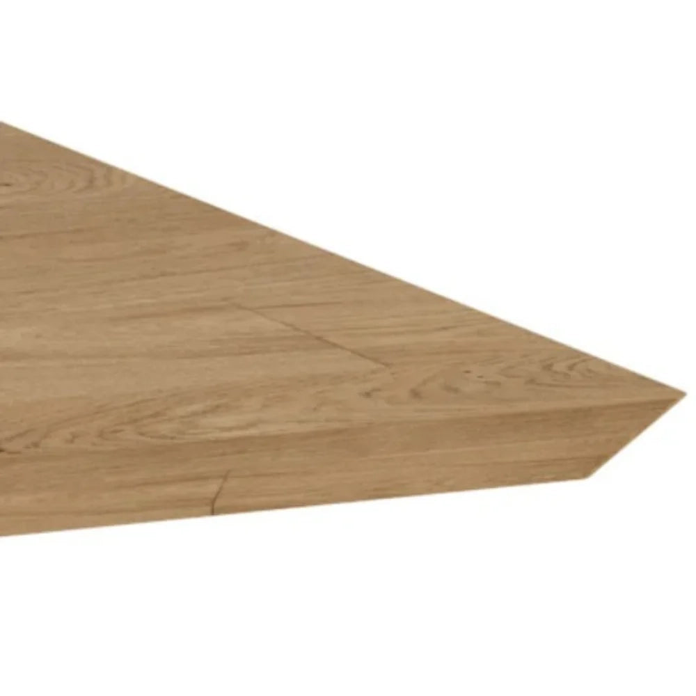 Tavolo da pranzo fisso in legno impiallacciato rovere naturale Taurus 200x100 cm fino a 10 posti Made in Italy | Duzzle