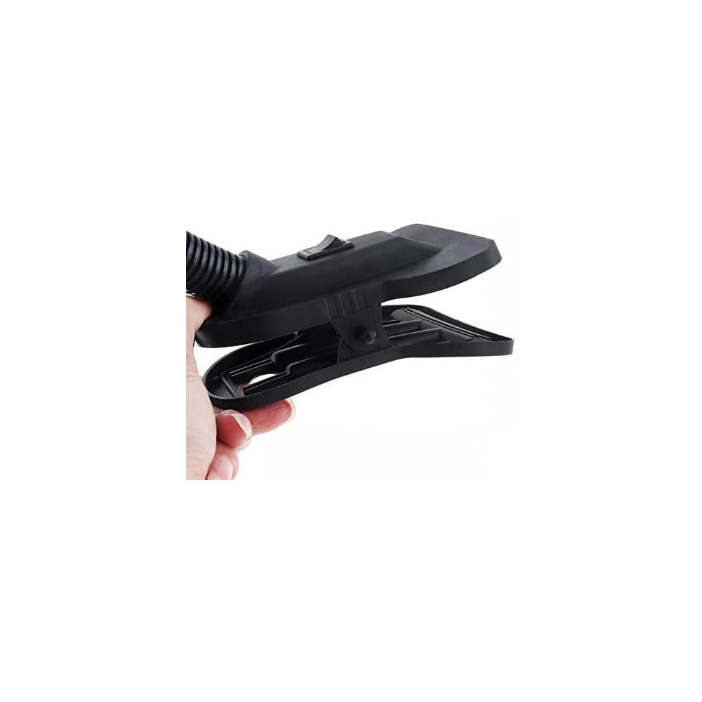 Trade Shop - Lampada Da Scrivania Lampada Tavolo Con Pinza Orientabile Snodabile E27 -