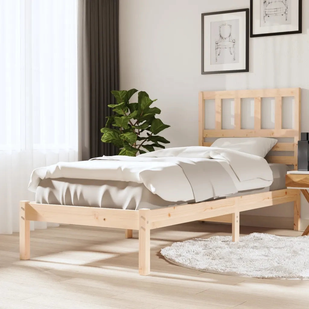 Giroletto-Struttura Letto in Legno Massello di Pino 90x200 cm 788195