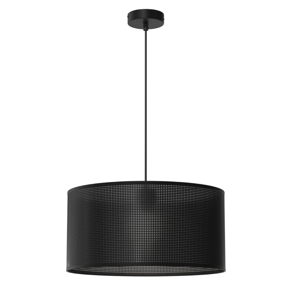 Lampada a sospensione nera Ø40 in rete Loft Luminex
