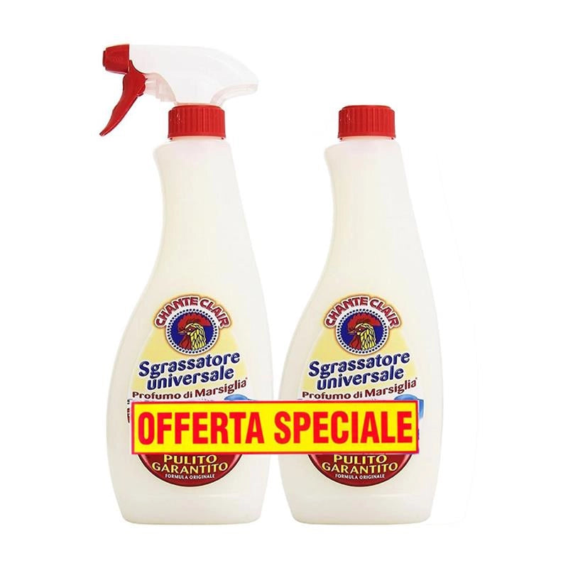 CHANTECLAIR SPRAY SGRASSATORE SET 1 PZ + 1 RICARICA DA 700 ML L'UNO MARSIGLIA