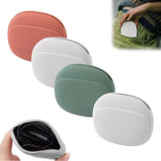 Miniastas per cuffie e accessori in silicone, spazio per 4 pezzi, colore rosso-verde-grigio.