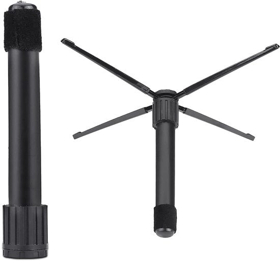 Supporto per Clarinetto Portatile - Leggero in Metallo - Sostegno Pieghevole - Quattro Supporti - Accessorio per Flauto/Oboe - Progetto Compattibile - Supporto per Strumenti