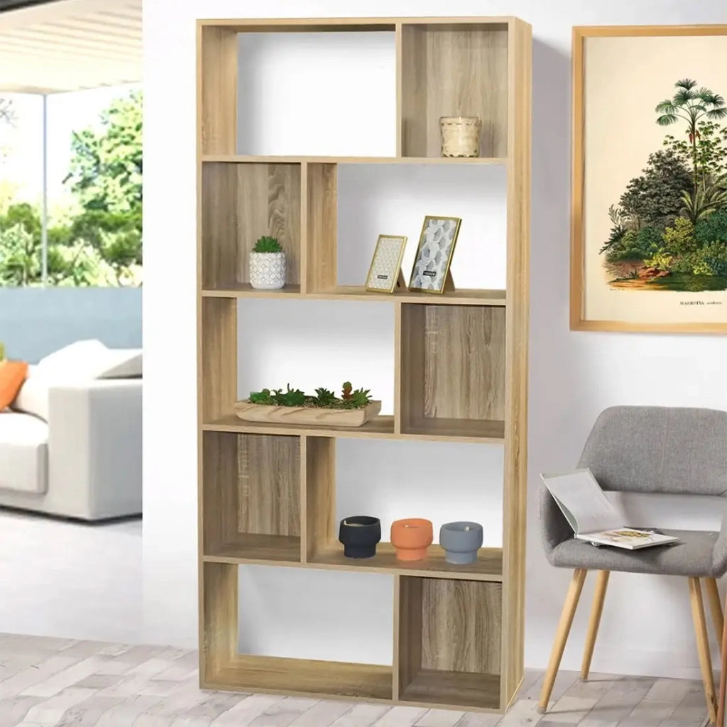 Libreria a 4 livelli collezione BURANO colore rovere chiaro