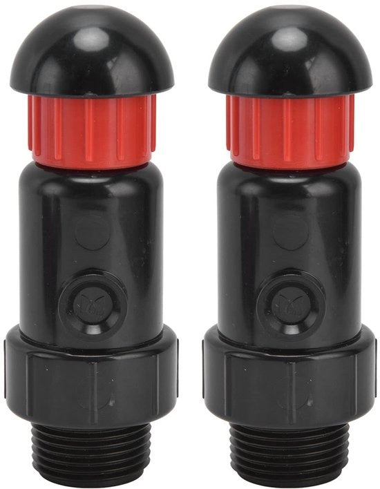 Valvola di scarico automatica per irrigazione - Fitting G3/4 - Plastica - 2 pezzi - Pressione di lavoro 16 MPa - Valvola di scarico per irrigazione