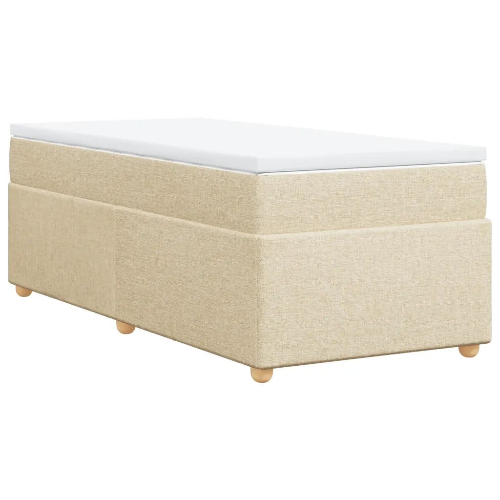 Giroletto a Molle con Materasso Crema 80x200 cm inTessuto 3285336