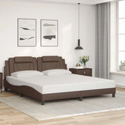 Giroletto Viana senza Materasso Marrone 180x200 cm in Similpelle 3208112