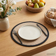 Sottobicchieri in juta 6 pz Naturale e Nero 100% Juta Tossa 42012315