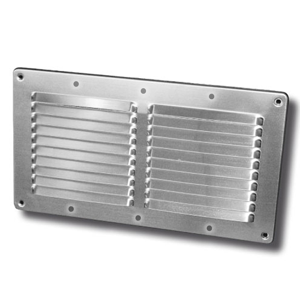 Griglia aereazione rettangolare inox cm12x23