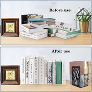 Sostegno Metallico per Libri con Base Antiscivolo Nero Ideale per Biblioteca Ufficio Casa Scuola 1 Pezzo - Sostegno per Libri Nero con Braccio