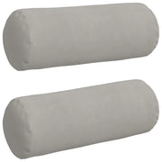 Cuscini a rullo 2 pz | Cuscini per sedie Grigio chiaro ? 25 x 70 cm