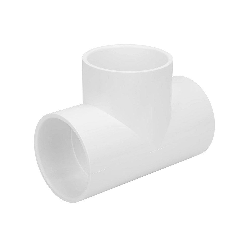 Aquariumline Raccordo a T 90° in PVC bianco ad incollaggio Ø32mm