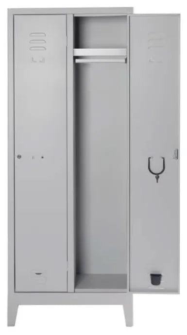 Armadio spogliatoio metallico a 2 ante battenti cm. 69x50x180h