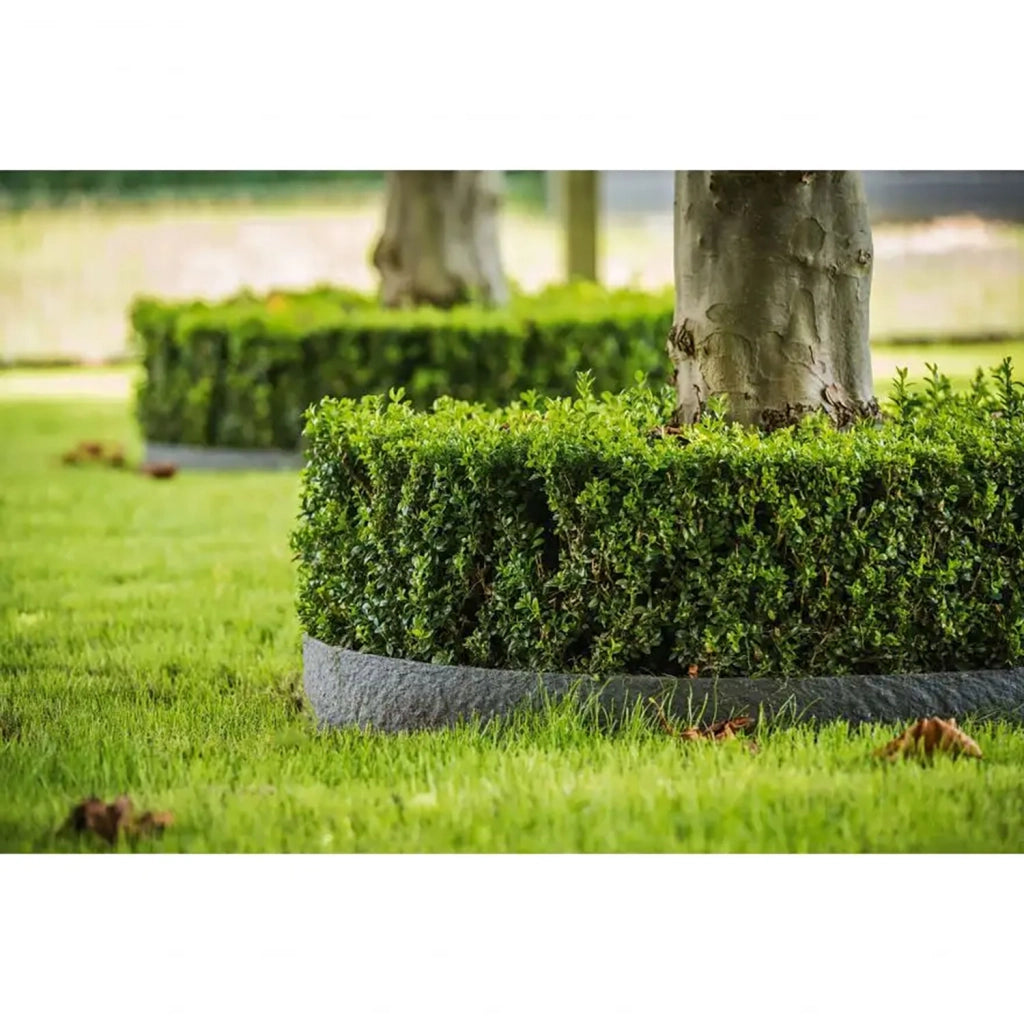 Bordo Flessibile da Giardino Verdemax Effetto Roccia 10 m x 12 cm in PP Grigio