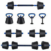 Set di manubri 4-in-1 30 kg Nero e Blu CFW7821054