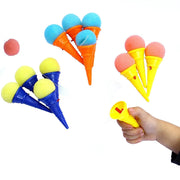 Trade Shop - 2 Pezzi Gelato Lancia Pallina Di Spugna Gioco Giocattolo Bambini Regalino Festa -