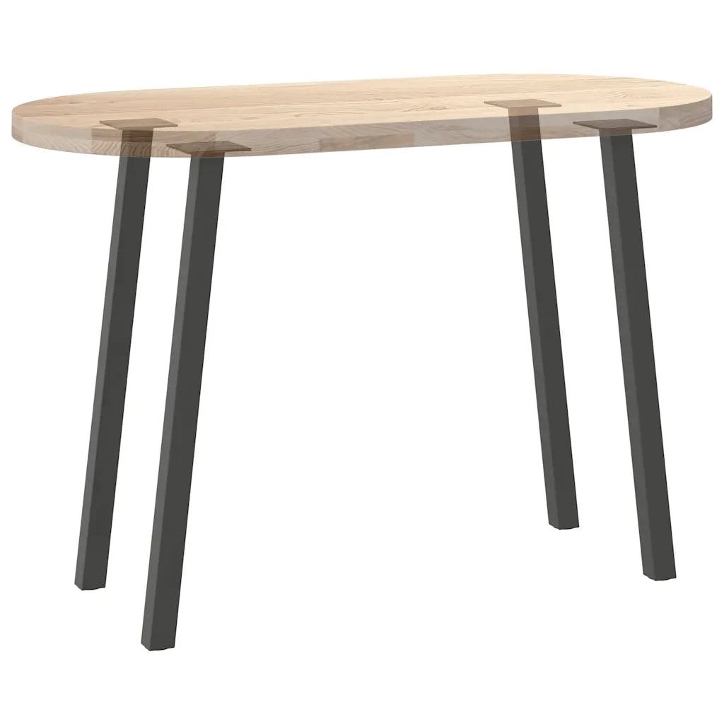 vidaXL Gambe per tavolo consolle 4 pz Antracite 72 cm Acciaio