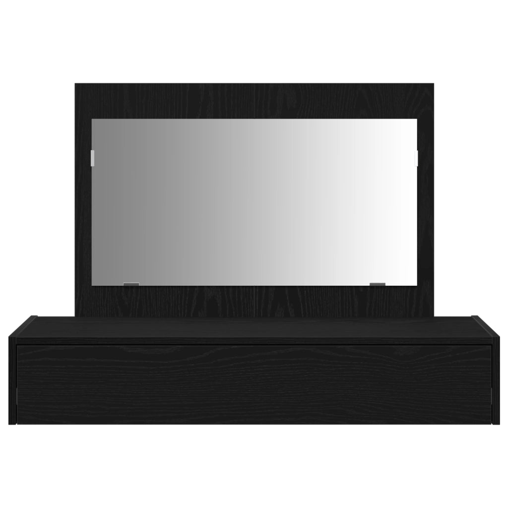 Toeletta da Montare a Parete in Rovere Nero, 100x40x70 cm