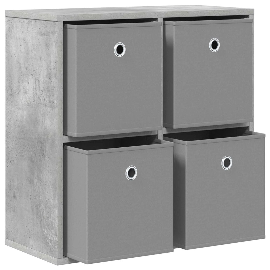 Credenza con cassetto Grigio cemento 59,5 x 27 x 57 cm 8000535