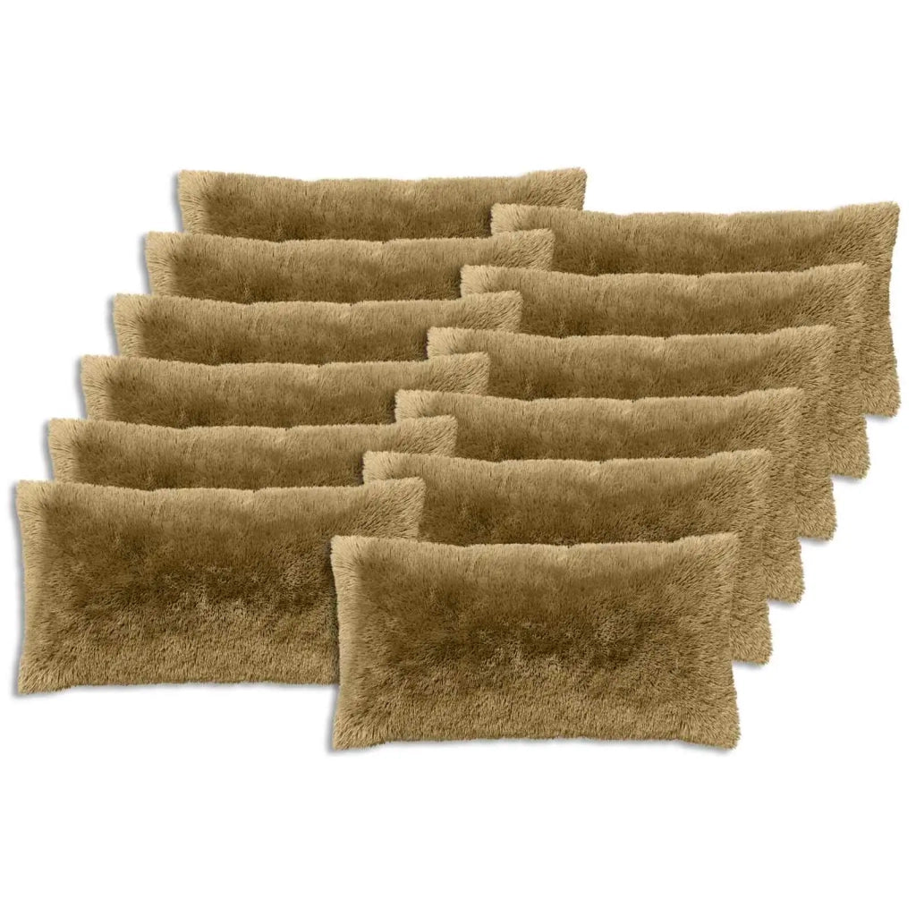 Federa 12 pcs HEERLEN Verde chiaro 40 x 80 cm Fleece PV 910134