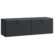 Mobile Porta TV da Muro-Credenza per TV sospesa 98 x 31 x 30 cm Nero