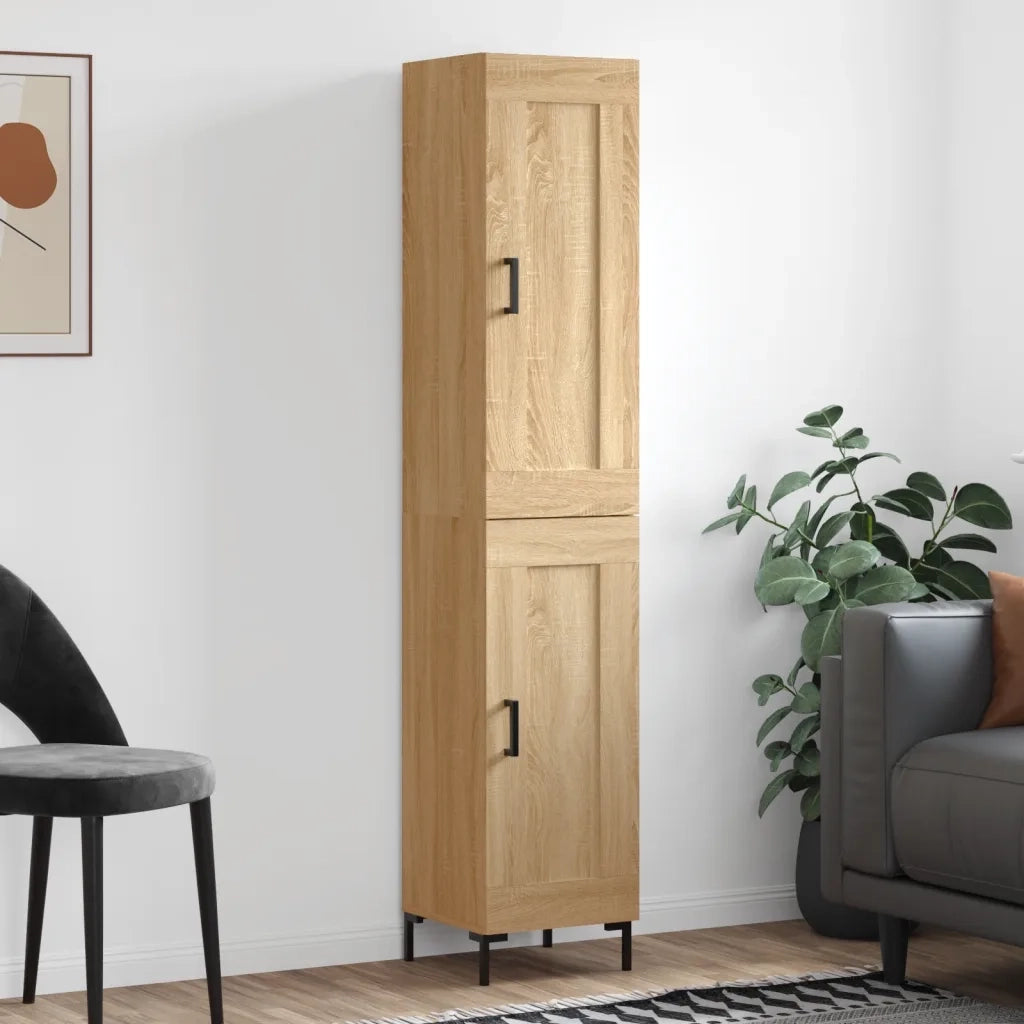 Credenza Rovere Sonoma 34,5x34x180 cm in Legno Multistrato 3200452