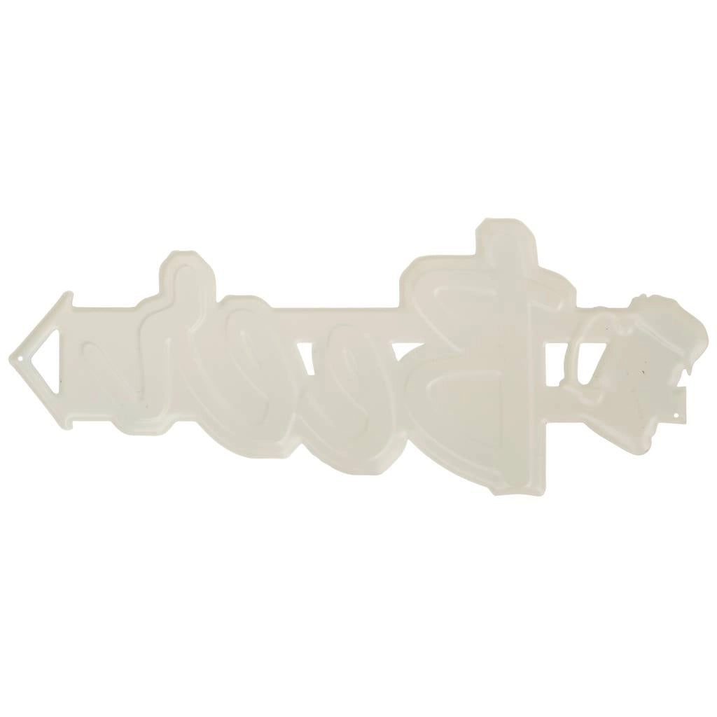 Piatto decorativo da parete in metallo 20x50x1h