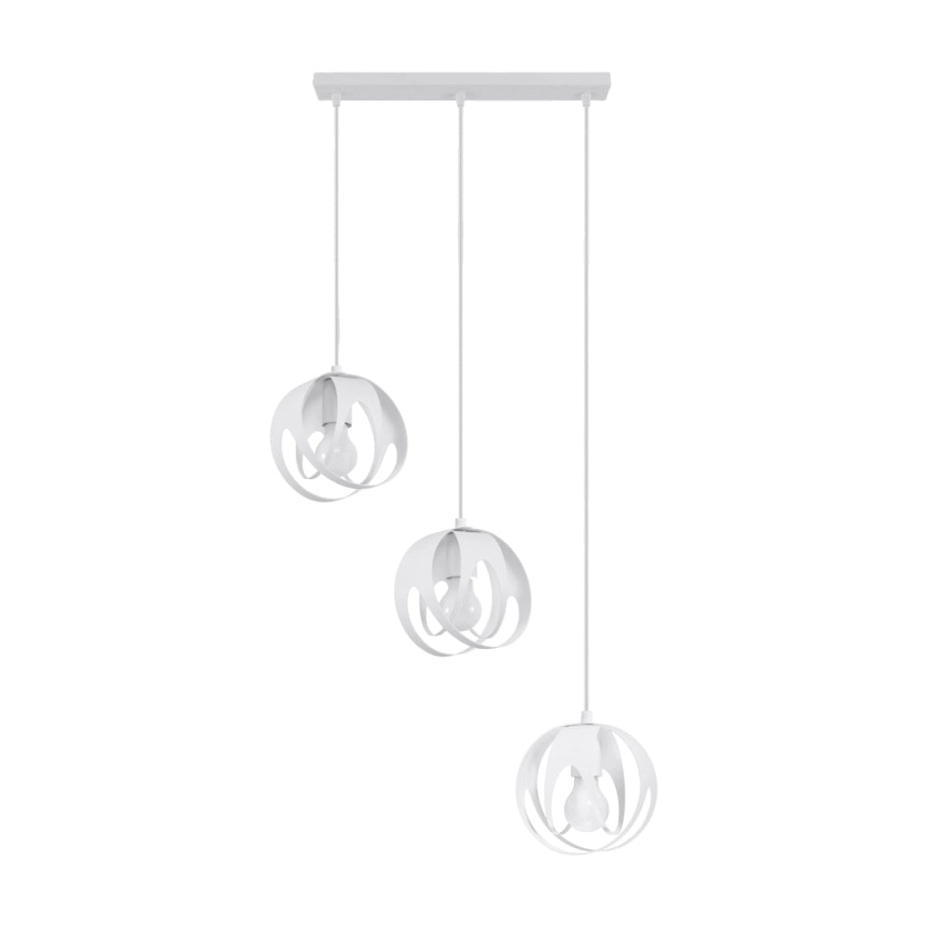 Lampada a sospensione TULOS 3L bianco