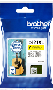 Brother LC-421XLY cartuccia d'inchiostro 1 pz Originale Resa elevata (XL) Giallo