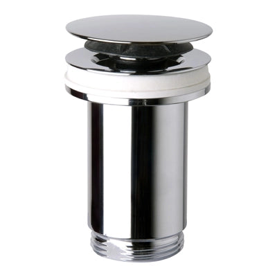 PILETTA U CLICKER OTTONE CROMO SENZA TROPPO PIENO- Diam. 63 x 11/4- TEA- pezzi 1