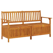Panca da giardino mobili da esterno per patio contenitore per terrazza 148 cm legno massello di acacia 02_0011795