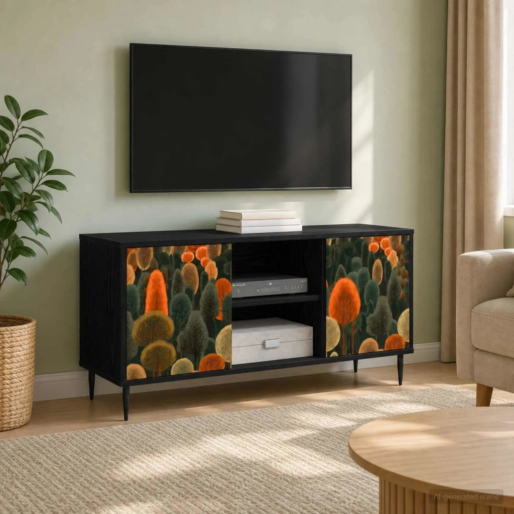 Mobile TV ZAANDAM 102 x 33 x 51 cm Rovere Nero 8007060