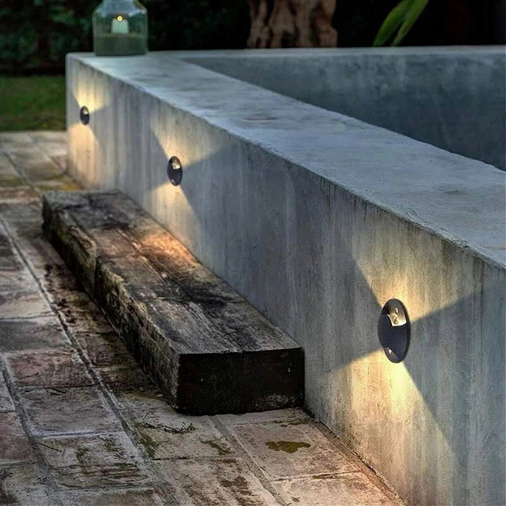 Trade Shop - Faretto Calpestabile Led 1w 2 Fasci Luce Lampada Segnapassi Per Esterno Ip67 322 -
