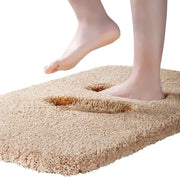 Pavimento antiscivolo per bagno molto assorbente e super soffice con microfibra, lavabile in lavatrice, dimensioni 40 x 60 cm, colore Beige.