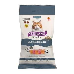 SERRANO SNACK GATTO 50G HAIRBALL SALM/TONNO- SERRANO- 12,0 pz
