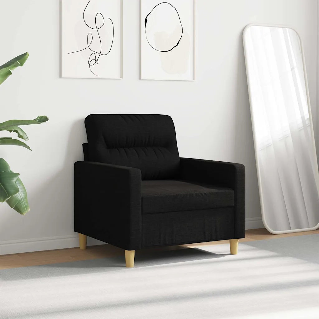 Divano Sedia-Poltrona Nera 60 cm in Tessuto 436563