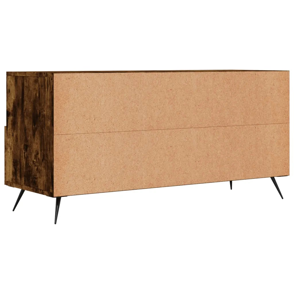 Mobile Porta TV Rovere Fumo 102x36x50 cm in Legno Multistrato 829009