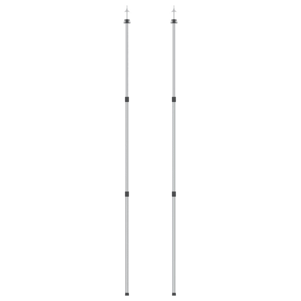 Aste Telescopiche per Tende 102-260 cm 2 pz in Alluminio CFW8699178
