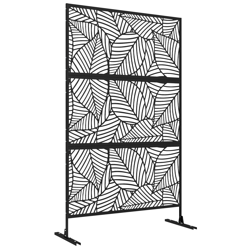 Biombo 3 Pannelli Separatore Ambienti ¨C zephmum ¨C Nero 122x198 cm