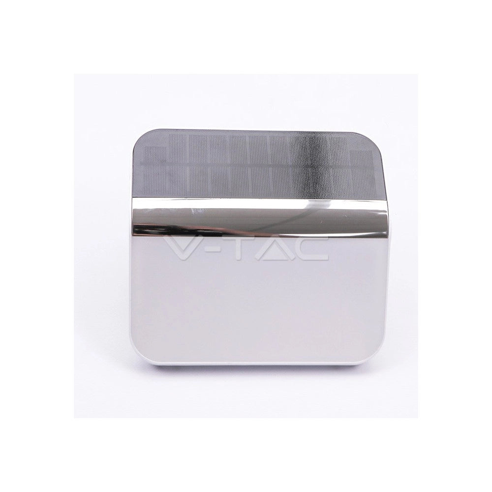 Trade Shop - Numero Civico Illuminato Led Ricarica Energia Solare Acciaio Inox Esterno Casa -