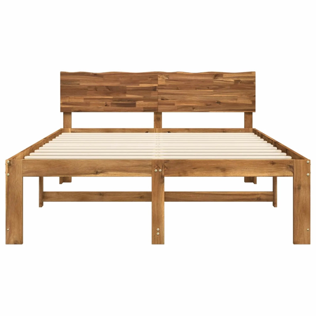 Letto matrimoniale con testiera ROSTOCK Naturale 160 x 200 cm 3405465